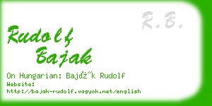 rudolf bajak business card